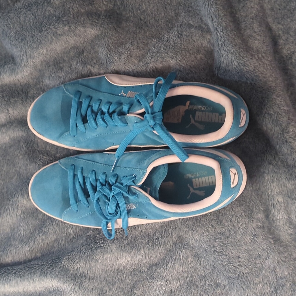 Puma blue shoes